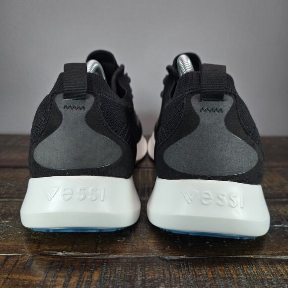 Vessi Everyday 2.0 Mens Size 10 Lace Up Waterproof Shoes Sneakers Black White - Picture 4 of 12